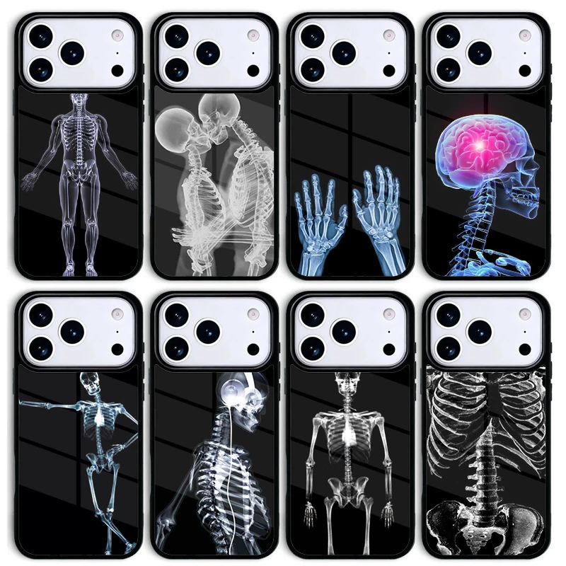 X-Ray Human Anatomy Phone Case For Apple iPhone 17 air 16 Pro Max 15 Pro Max 14 13 12 11 Mini Back Cover