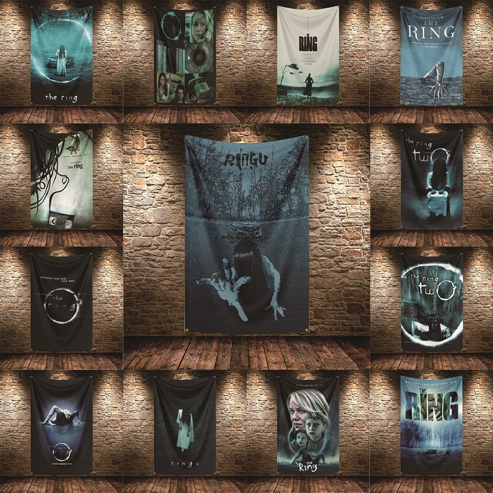 The Ring Movie Flag HD Printed Fade Resistant Hanging Banner For Camping Indoor Wall Home Festival Party Decor