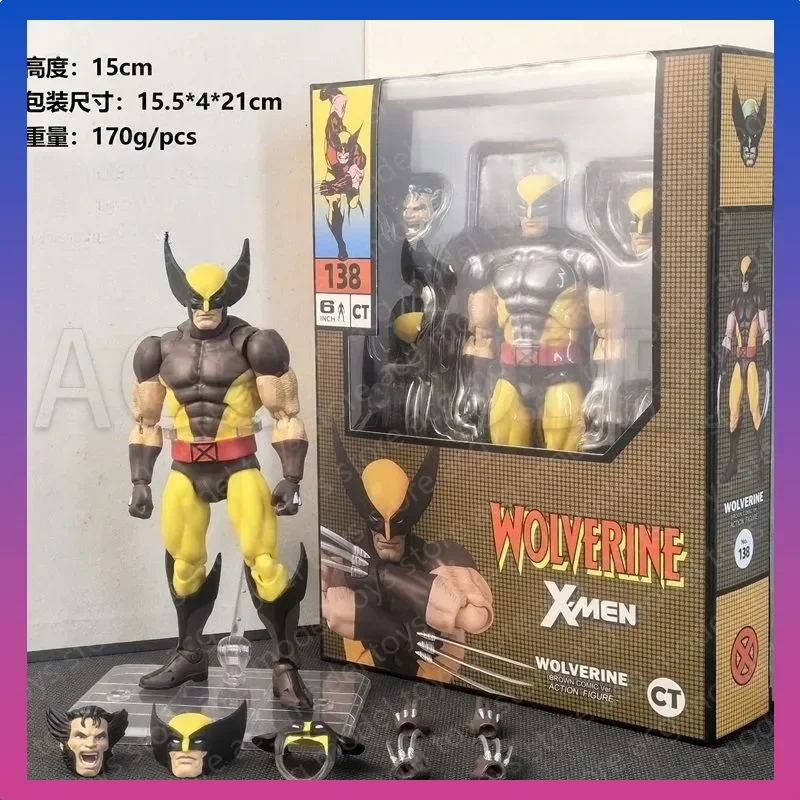 

Ct Wolverine Mafex 138 Action Figures Toys Set High Quality Movable Statue Model Doll Collectible Model Halloween Xmas Gifts
