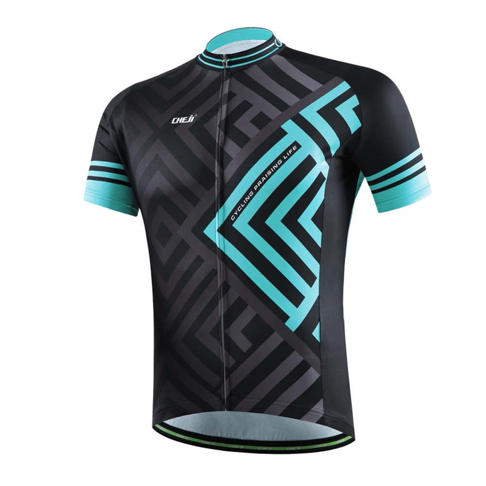 MTB Roading Ridding Wear Mens Cycling Jersey Short Sleeve Quick-dry Soft Mesh Cloth Bicycle Tops for Summer