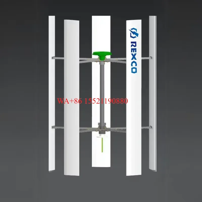 WMWMNU 2kw Vertical Wind Turbine Windmill Wind Power Generation System for Home Use