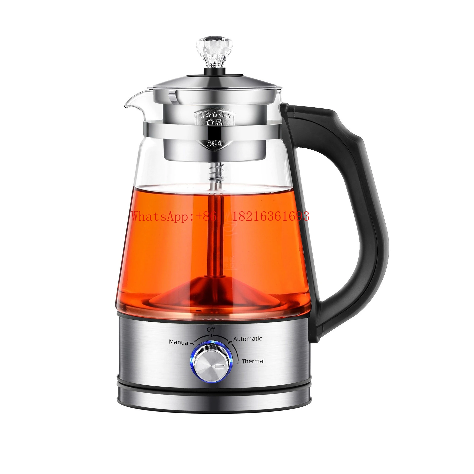110V Tea Brewer Large Capacity Spray Teapot Automatic Electric Kettle