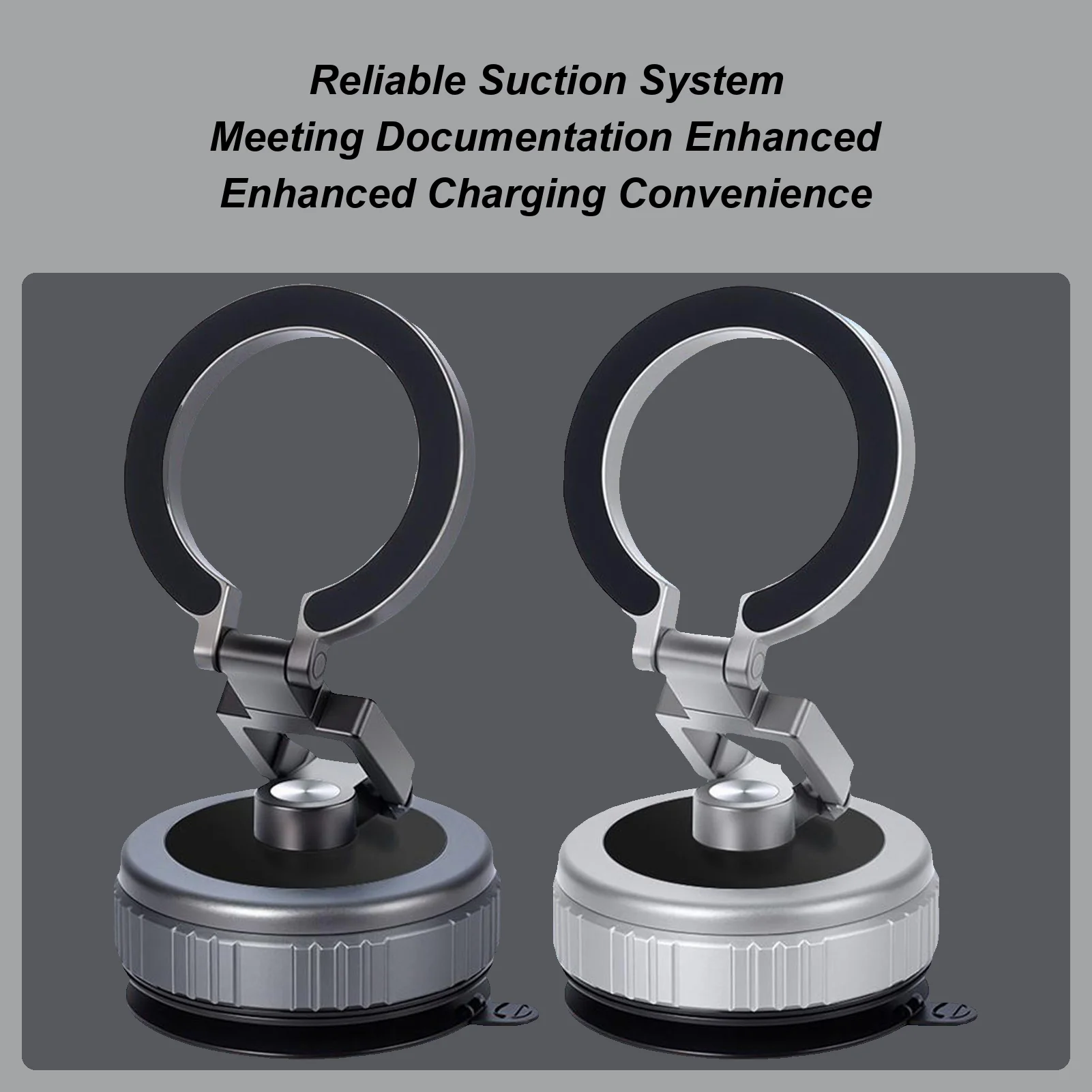 

Suction Phone Mount Car Phone Holder Vacuum Stand Stable Base 360 Degree Rotating Cradle Portable Mobile Stand Vehicle