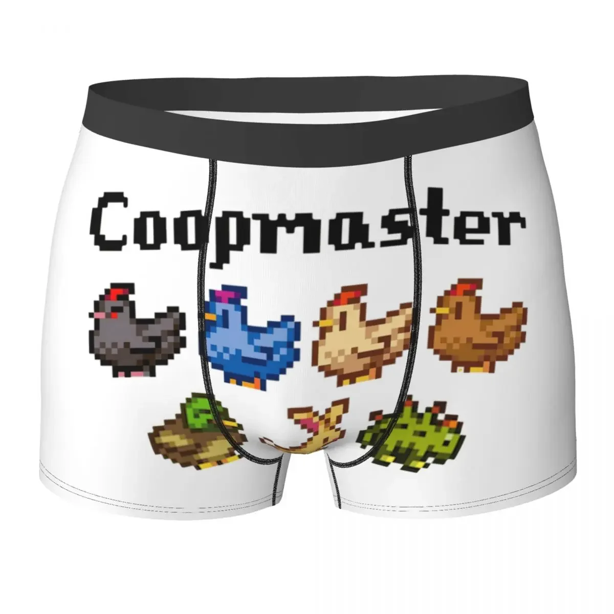 Stardew Valley Coopmaster Boxer Shorts para Homens, Animais Calcinhas, Cuecas Boxer, Ventilação Cueca, Presentes de Namorado