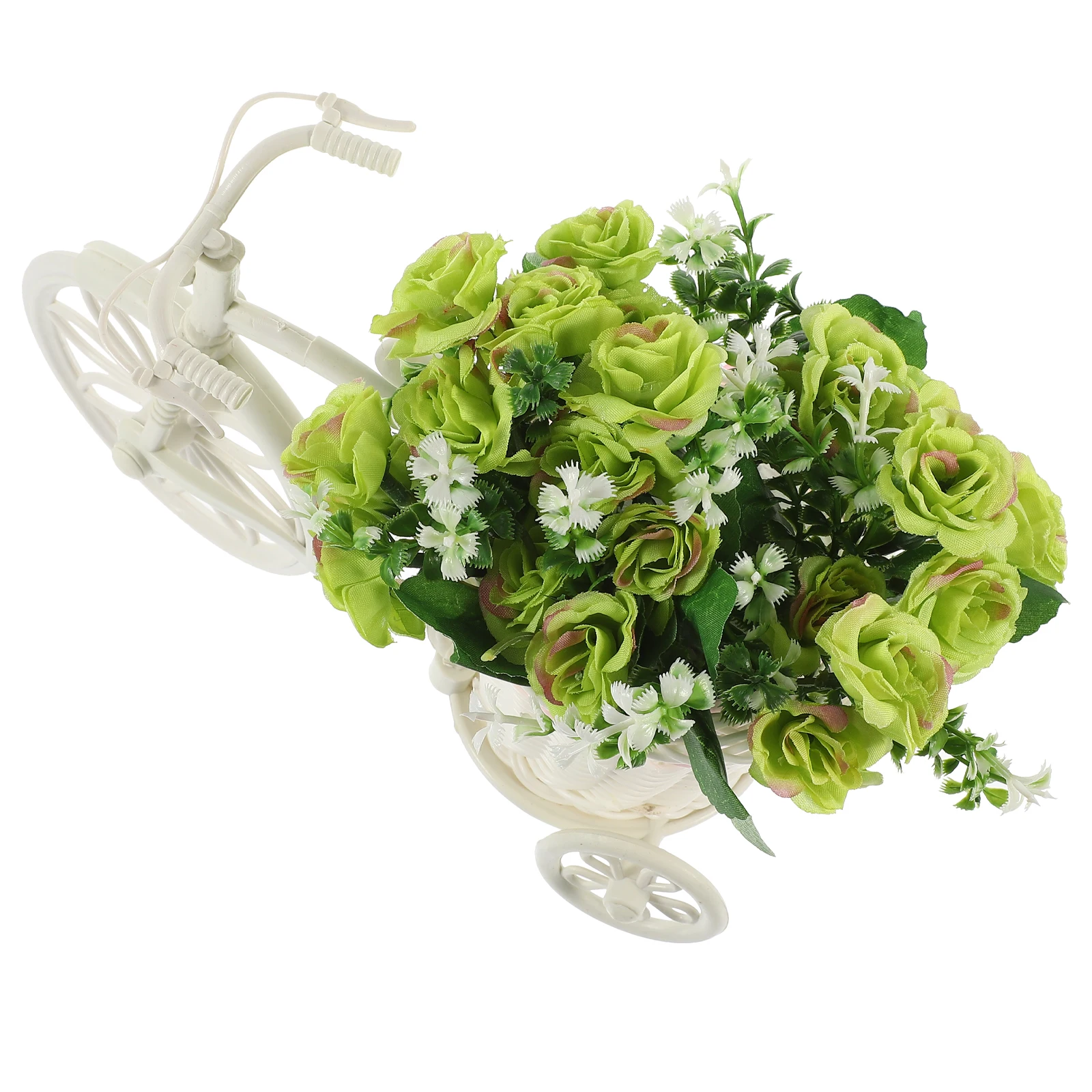 

1pc Creative Bike Shaped Plastic Desktop Decor Home Shelf Office Plant Stand Artificial Holder Living Room Pot Rack Unique Bike