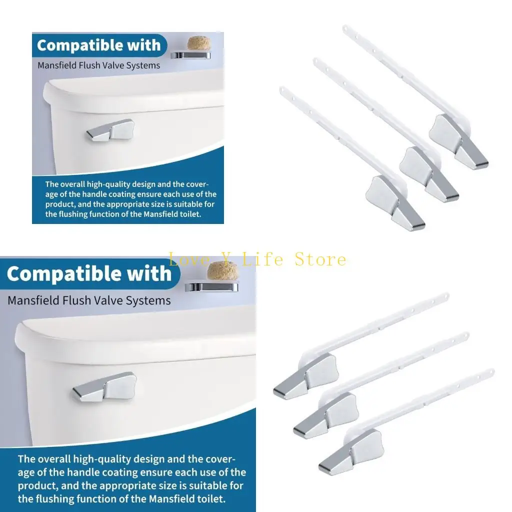 

L74C 3pack Contemporary Flush Handles Compatibility Front Mount Plastomer Plated