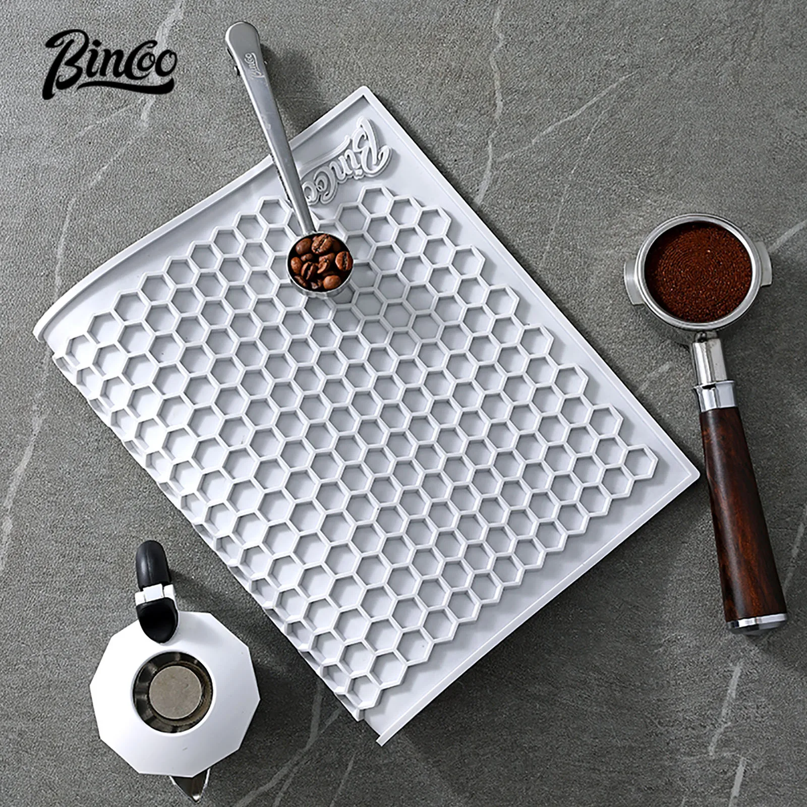 

Bincoo Non-Slip Coffee Bar Mat - Heat Resistant Durable Multi-Color Multi-Size for Espresso Machine Counter Protection