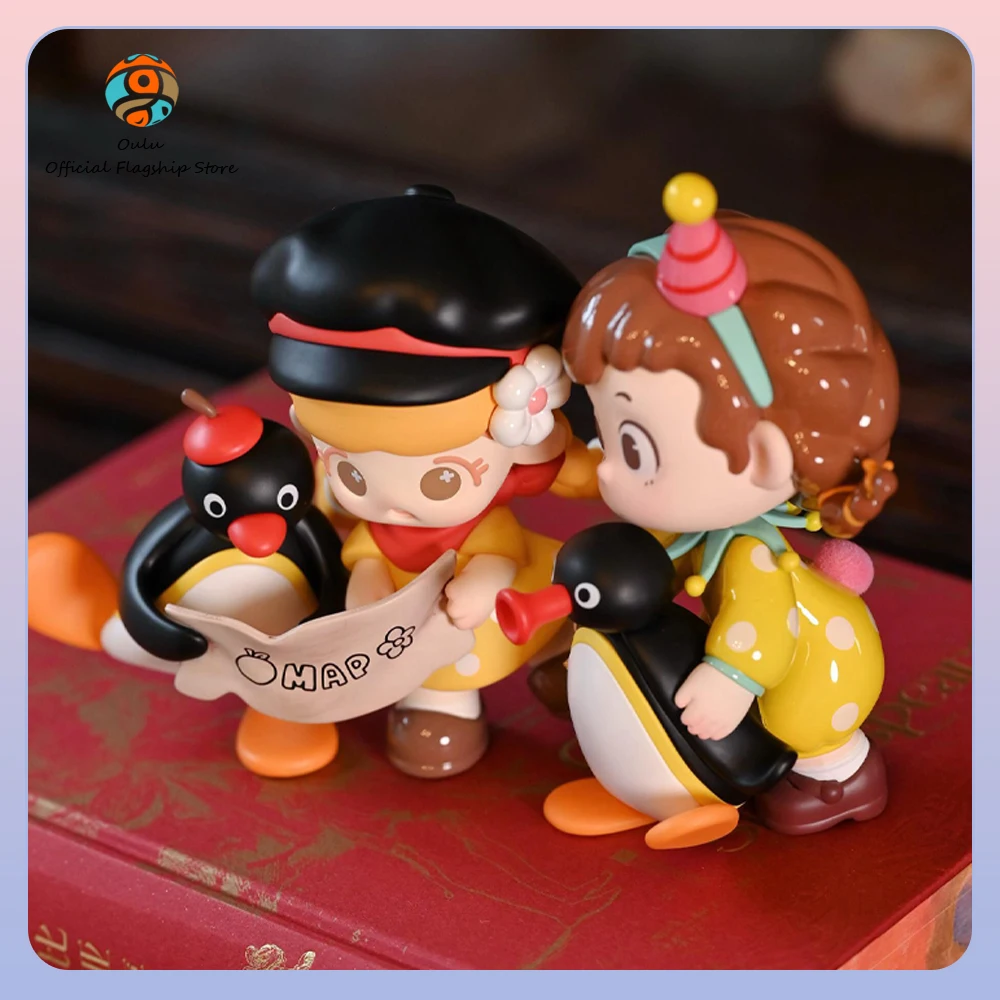 

New Genuine Pingu Blind Box Pingu Anime Figures Ornament Gift Toy Trendy Play 45th Anniversary Warm Adventure Series Mystery Box