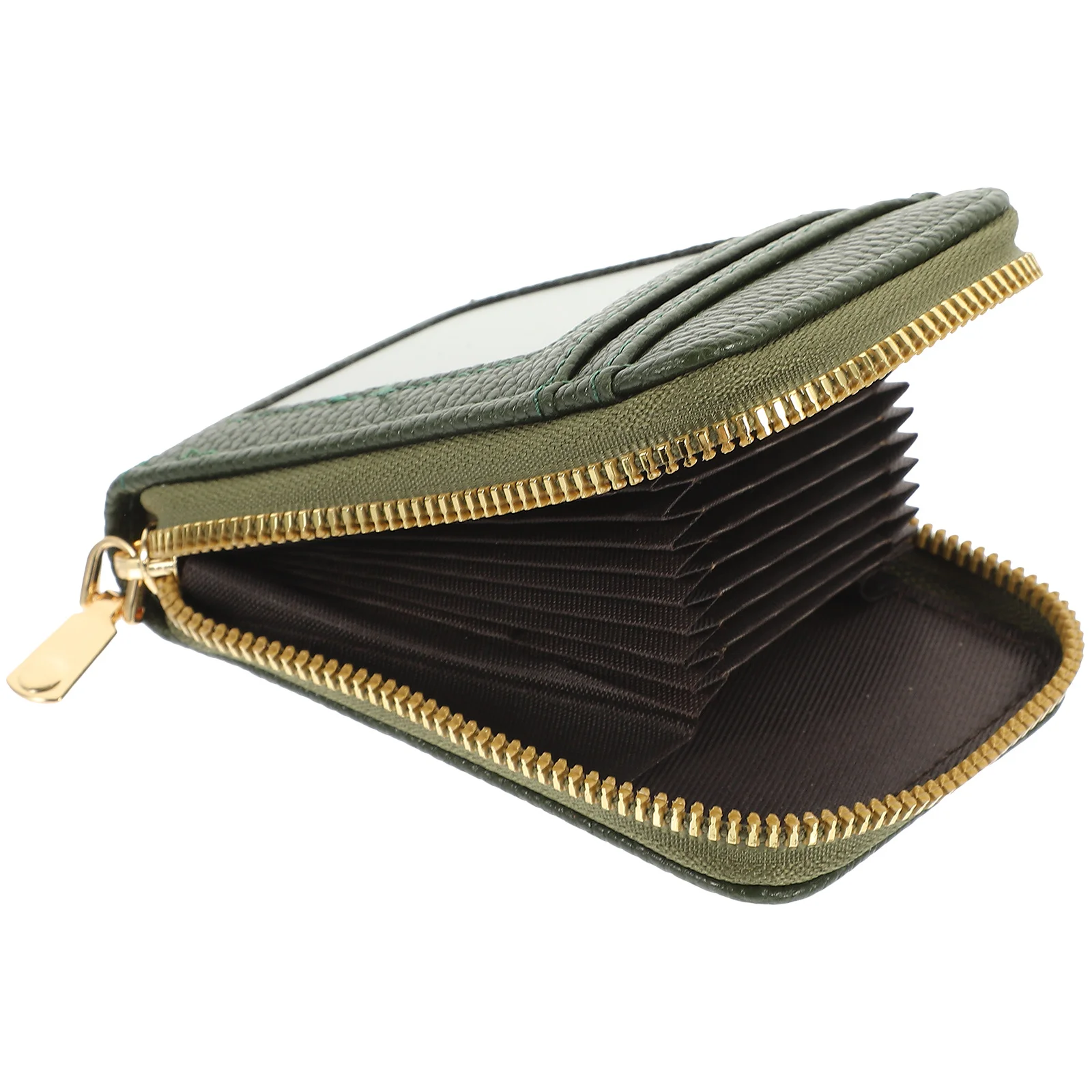 Portable Anti-Magnetic Card Holder Aluminum Alloy PU Compact Design Business Travel Credit Card Storage Wallet Lightweight