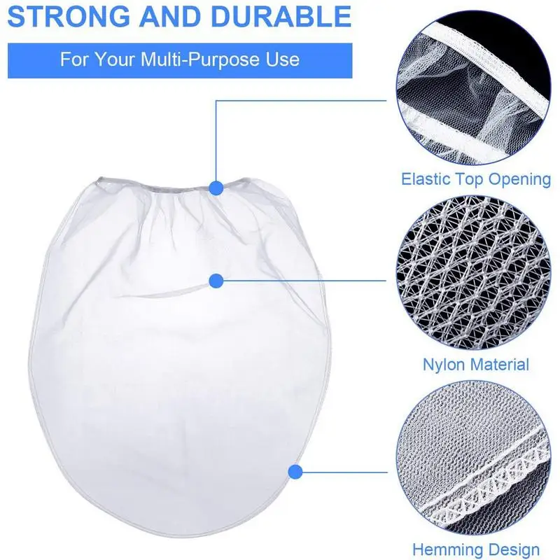 Nylon Paint Strainer Sacos, Mesh Straining Bag, Elastic Top Opening, Fina Malha Filtros Balde, 5Pcs