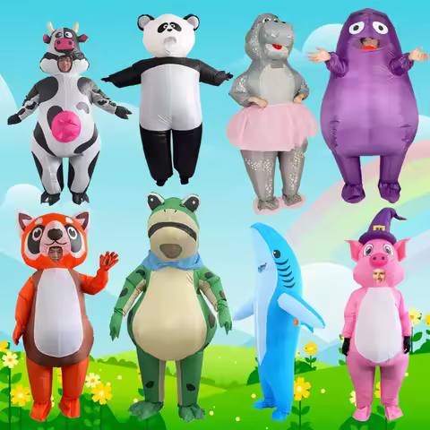 Inflatable Adult Holiday Costume Animal Theme Party Inflatable Dress Up Halloween Christmas Funny Suit Cosplay Party Costume