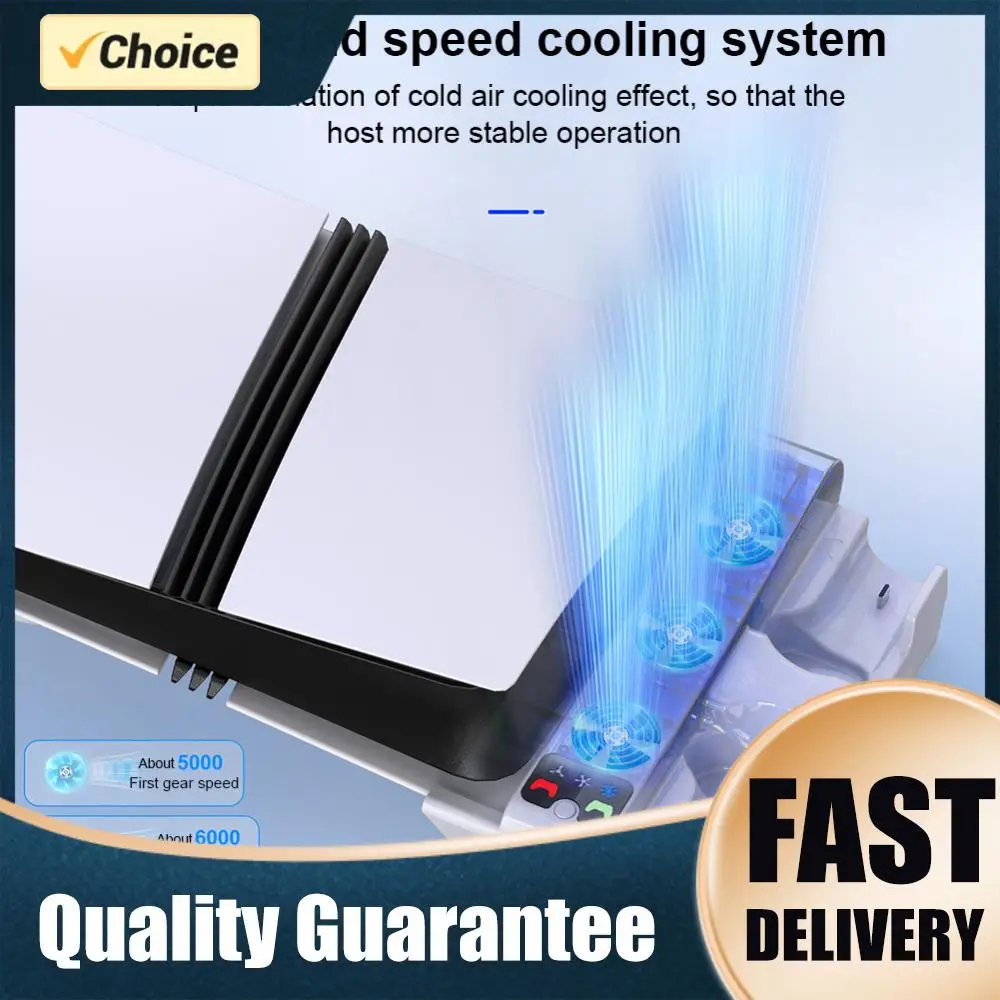 

Horizontal Stand and Cooling Station Dual Controller Charger Horizontal Cooling Stand for Slim/ Pro Disc/Digital Edition