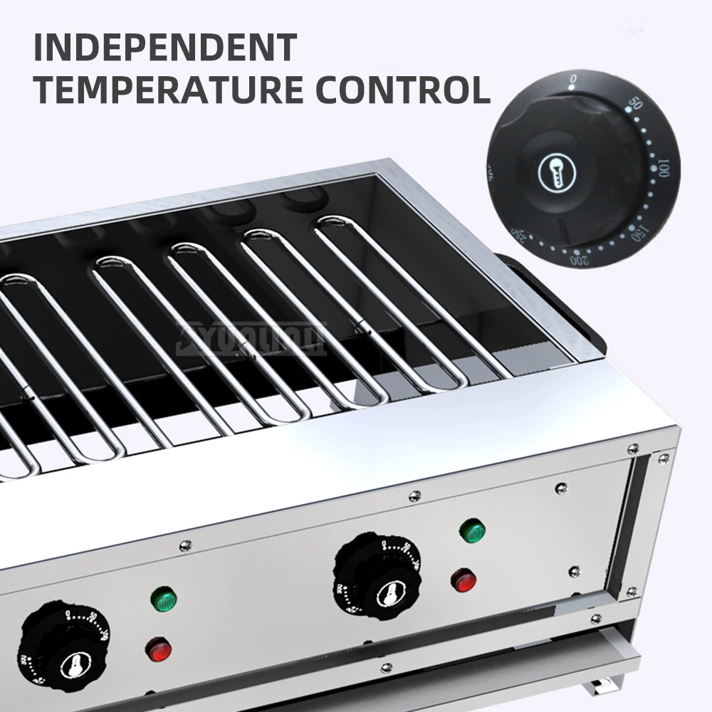 

Fast Food Equipment Skewers Grills Commercial Fish Grilled Oyster Cooker Smoke-free Barbecue Machine