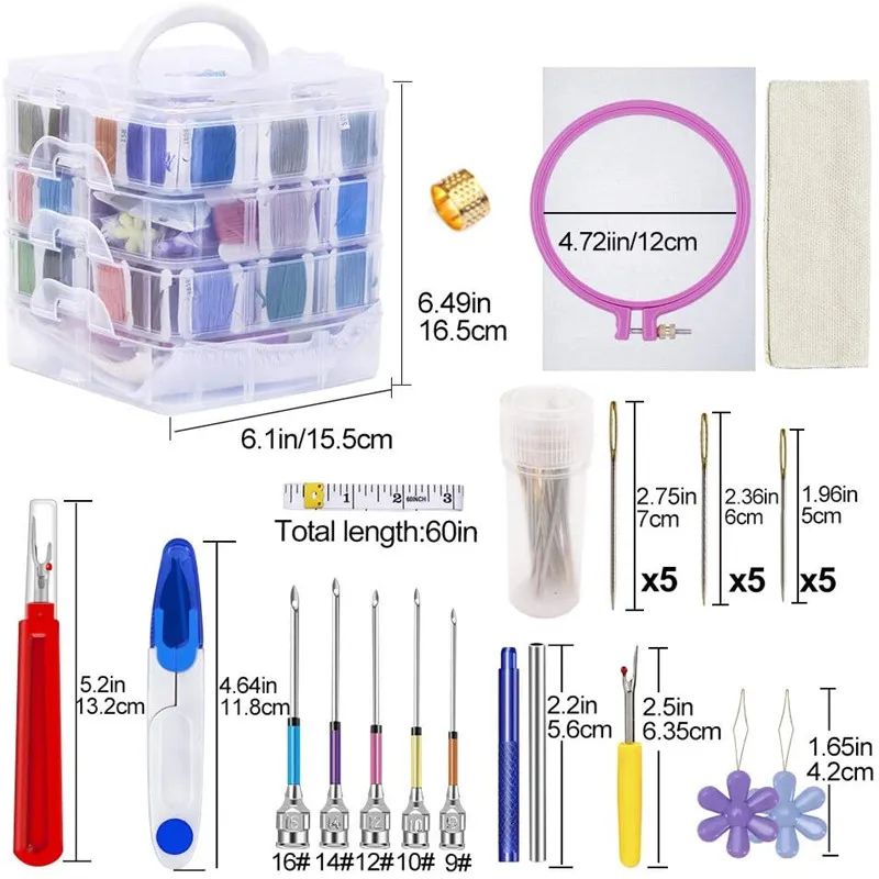 MCX-15 Hot Sale Punch Needle Kit Sewing Embroidery Tools Stitching Punch Needles