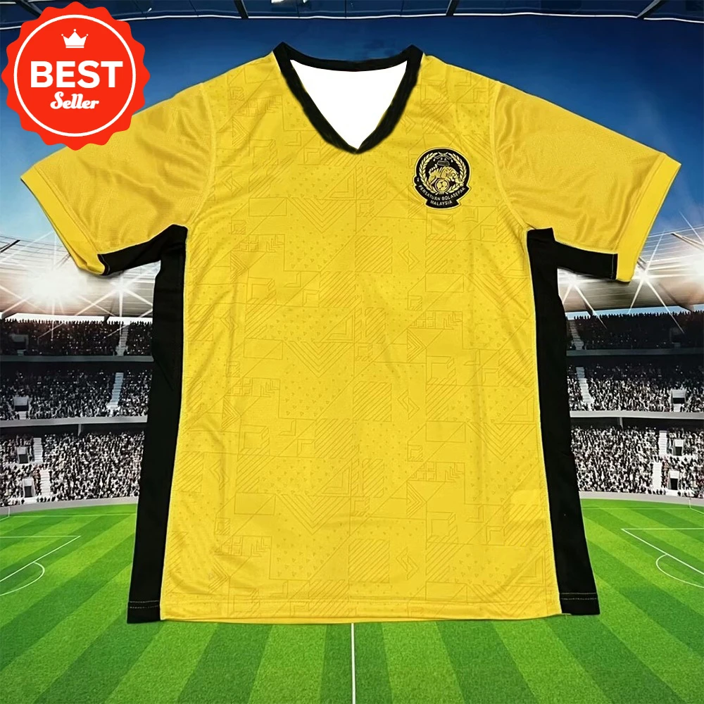 

2526 Season Malaysia Home Jersey Short Sleeved Football Jersey Team Kit Top Summer Sports T-shirt Men's Children's Jersey