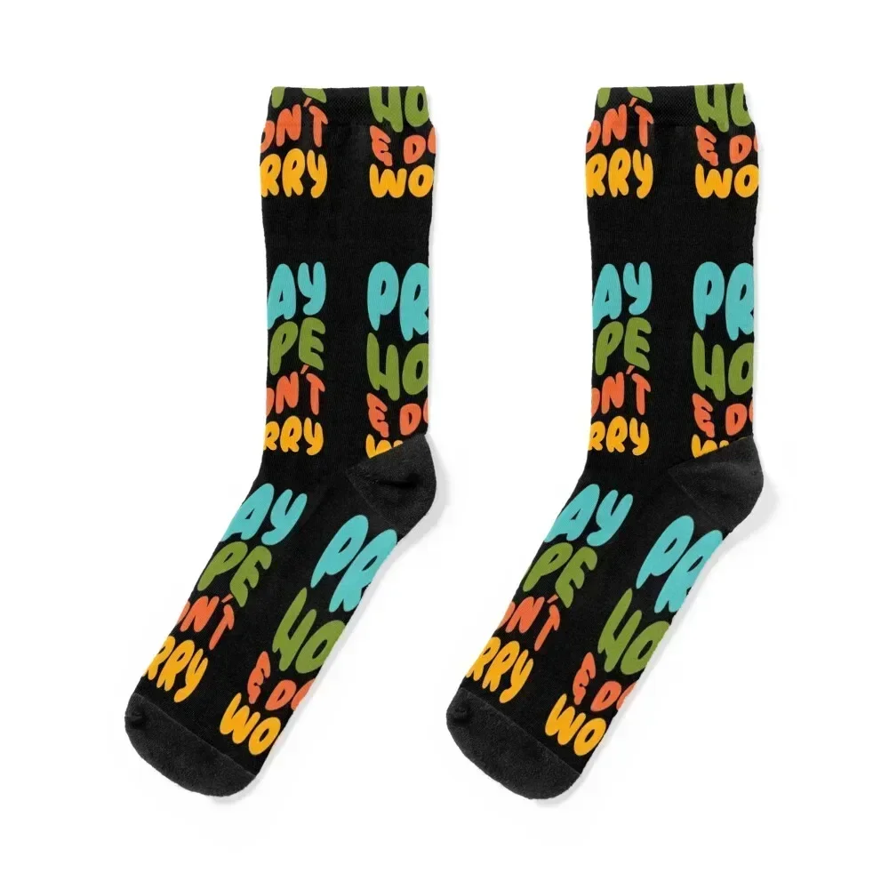 

Pray hope and don't worry! Saint Padre Pio Socks Stockings japanese fashion designer brand Rugby Man Socks Women's