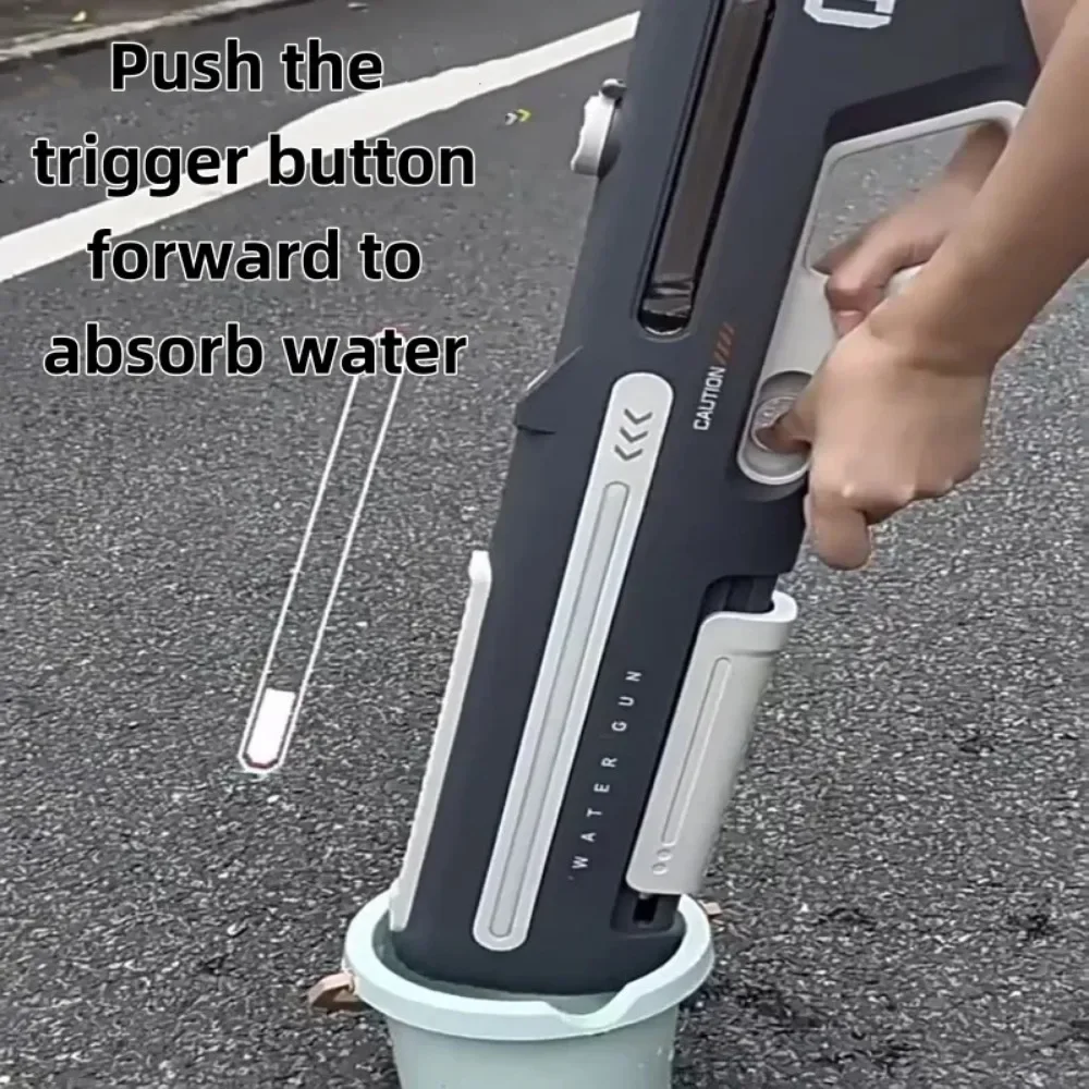 Pistolet à eau électrique à impulsion automatique, pistolet de pulvérisation fantaisie pour l'été et la plage en plein air, jouet pour garçon, jeu pour enfant et adulte, nouvelle collection
