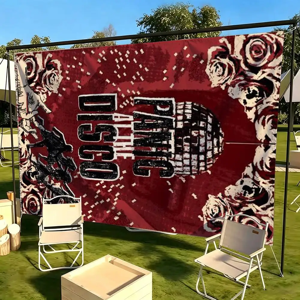 Band P-Panic! at the Disco  Flags for Bedrooms Home Decor Items Outdoor Decors Garage Decoration Flaga