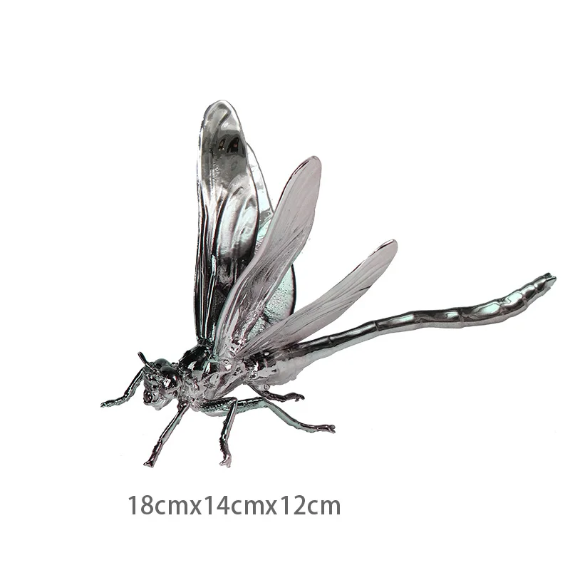 Modern Metal Beetle Dragonfly Insect Crafts Decorations Ornaments Furniture Sales Office Desktop Soft Furnishing Decorations