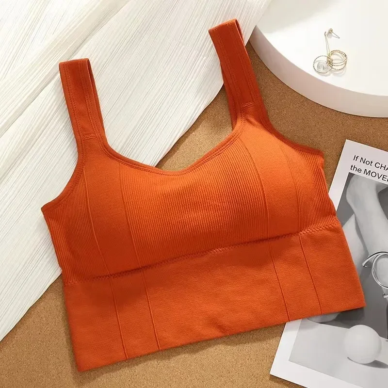 

Thermal Summer New Style Breathable Inner and Outer Wear Vest Women No Steel Ring Gather Sports Underwear Sport Bra Workout Top