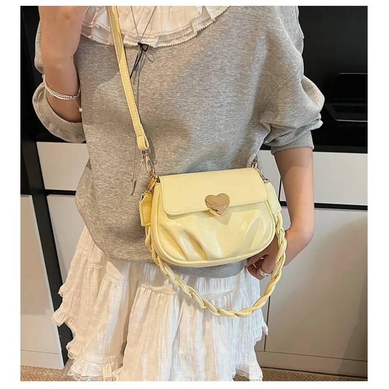 

Luxury Brand Leather Messenger Bag Crossbody Style, Ladies Shoulder Handbag Popular Classic Elegant With Detachable Strap