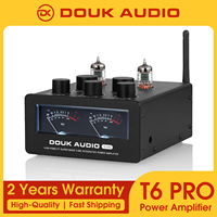 Douk Audio T6PRO HIFI TPA3255 Tube Amplifier  Bluetooth JAN5654 Vacuum Tube Power Amp 300W+300W with VU Meter