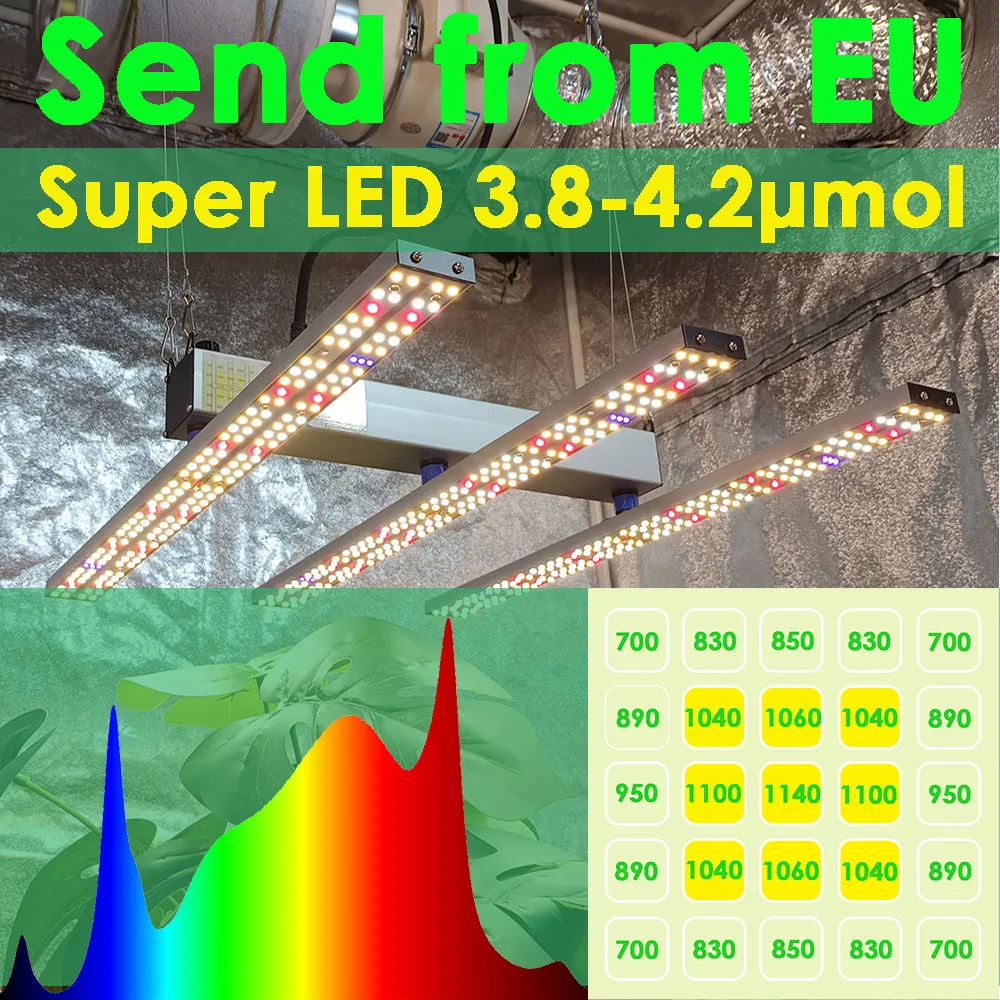 180 W Quick Spider L2 LED-Phytolampe für Pflanzen, PPFD bis zu 1100-Nutzung für Gartenbau-Innenzelt, auf Lager in der EU