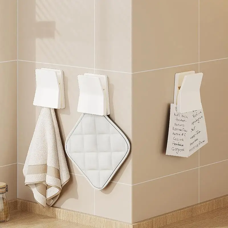4pcs Kitchen Glove Storage Dishwashing Glove Hook Household Rubber Glove Placement Rack Cloth Clip Hook Hanging Gloves