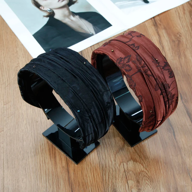 handmade-silk-wool-embroidery-women's-hair-accessories-elegant-wide-brim-hairband-headwear-fashionable-hair-clip-original-design