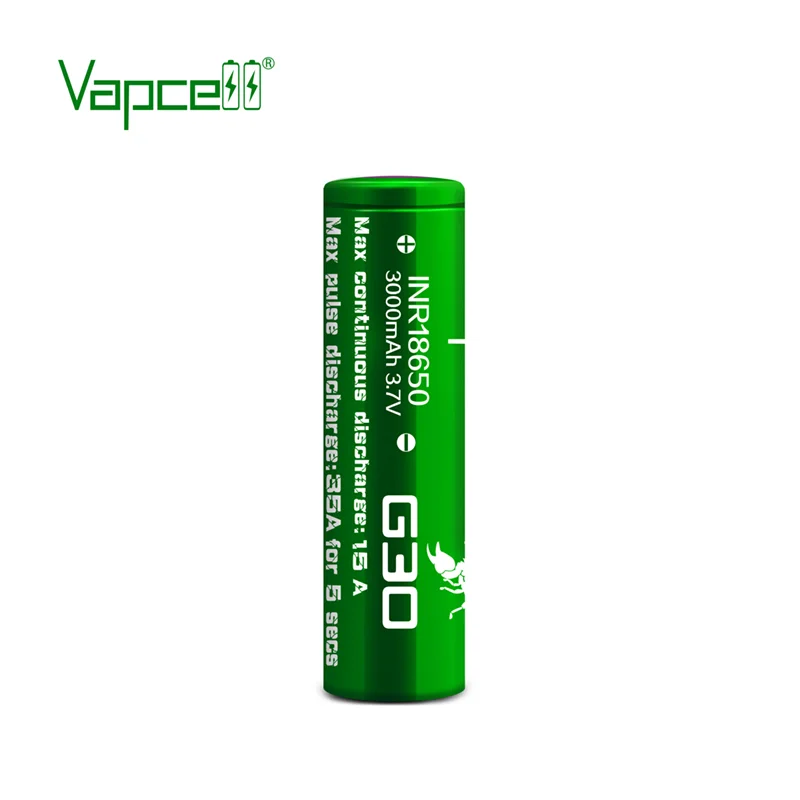 1-10pcs Rechargeable Lithium Ion Battery Original Vapcell G30 INR 18650 3000mAh 15/35A Cell For Flashlight Power Tools