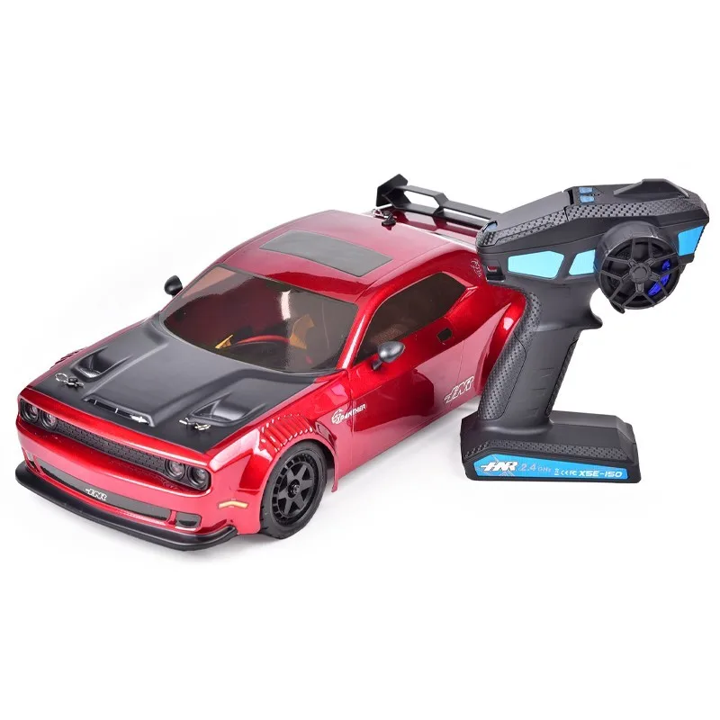 HNR Hongnuo H9802 1/10 Controle Remoto Elétrico Flat Running Drift Car Simulação Dodge SRT Carro Modelo RC com tração nas quatro rodas