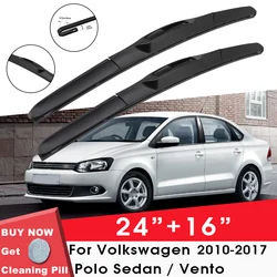 Car Wiper Blade Front Window Windshield Rubber Refill Wiper For Volkswagen Polo Sedan / Vento 2010-2017 24