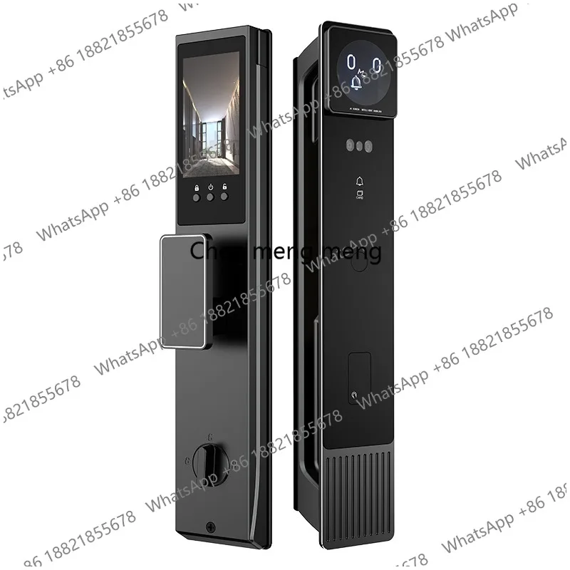 

AI voice-activated facial recognition fingerprint smart door lock anti-theft lock home video intercom password lock