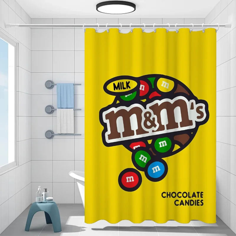 M&M\'s Curtains for Bedrooms Bath Curtain Shower Folding Partition Bathroom Accessories Sets Luxury Houses Rooms Quarto the Home