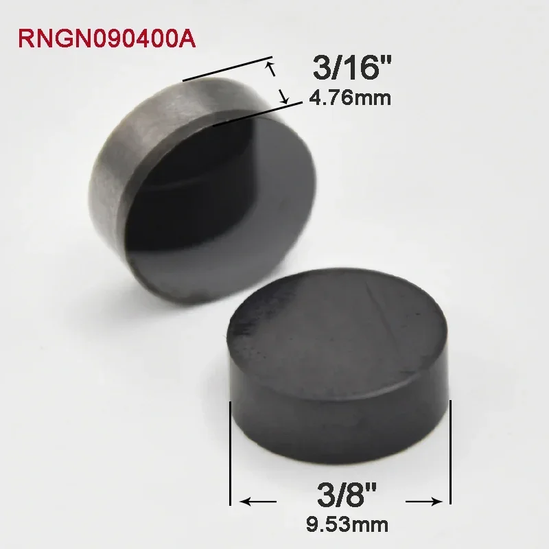 CBN Ronde Inserts PCD PCBN Draaibeitels voor Metaaldraaibank Diamant RNGN 0903 1203 3/8 1/2 inch Cutter Chuck Draaibank Freesplaat