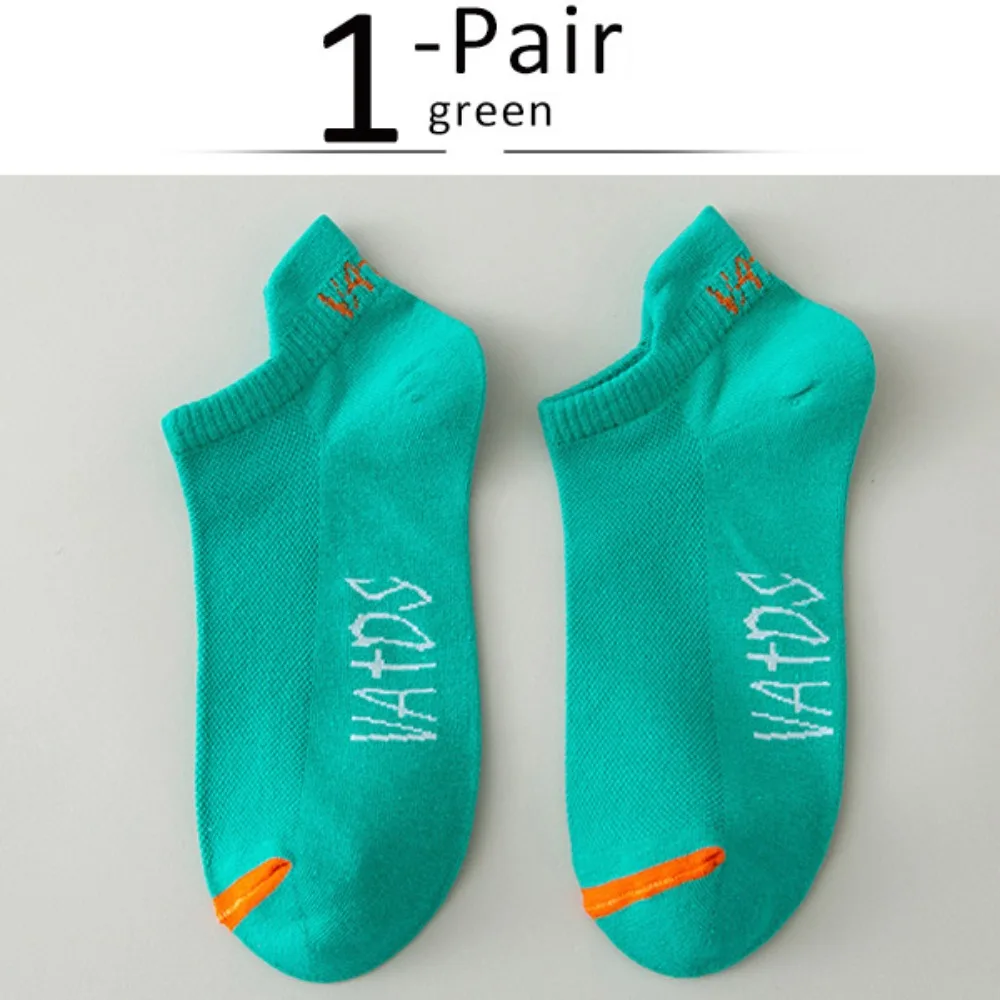 Color Breathable Anti-friction Quick-Drying Cushioned Sports Socks Short Low Cut Socks Socks Athletic Ankle No Show Socks