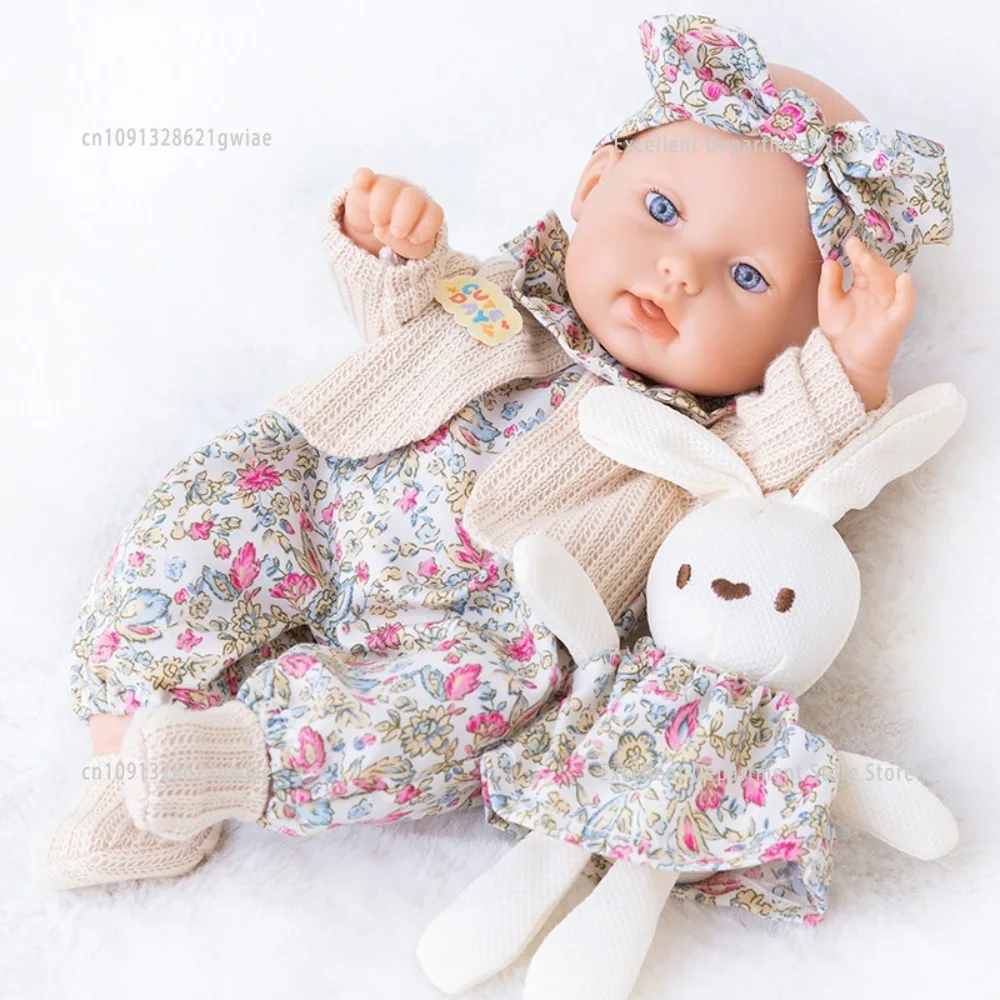Bambola rinata in gomma per tutto il corpo da 30 cm con pelle dipinta Lavabile Soft Touch Neonato Ragazza Bambola in silicone Giocattolo Regalo di compleanno per bambini