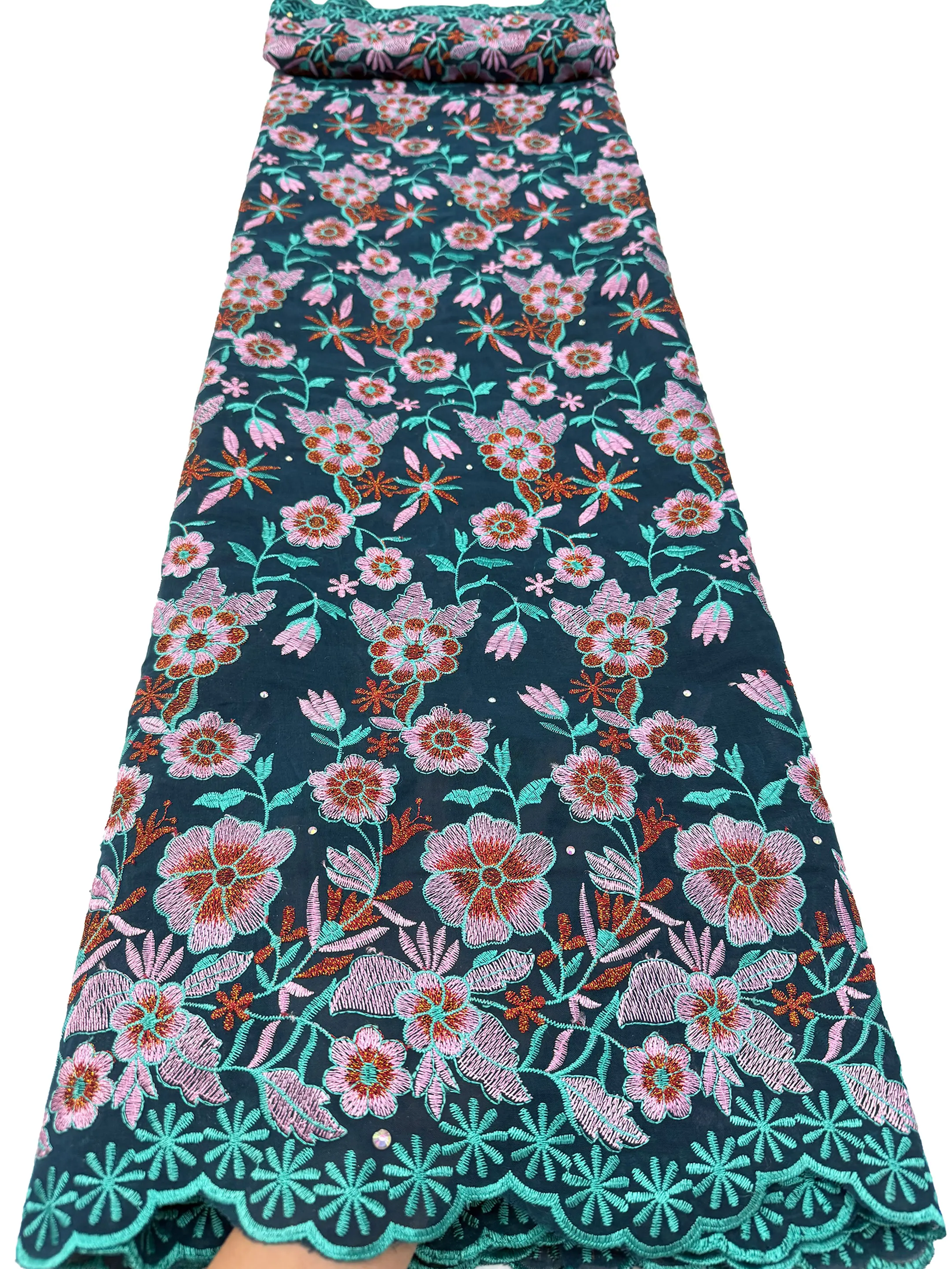 

Африканское хлопковое швейцарское кружево-вуаль, новейшая высококачественная кружевная ткань 2026 года, нигерийские кружевные ткани для женских праздничных нарядов