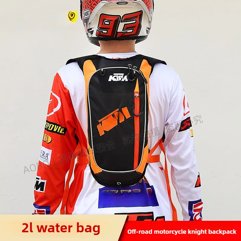 2024 New for KTM Motorcycle Hydration Pack Big Capacity Motocross Water Backpack Men Moto Bicycle Reflective Motorcycle Bag