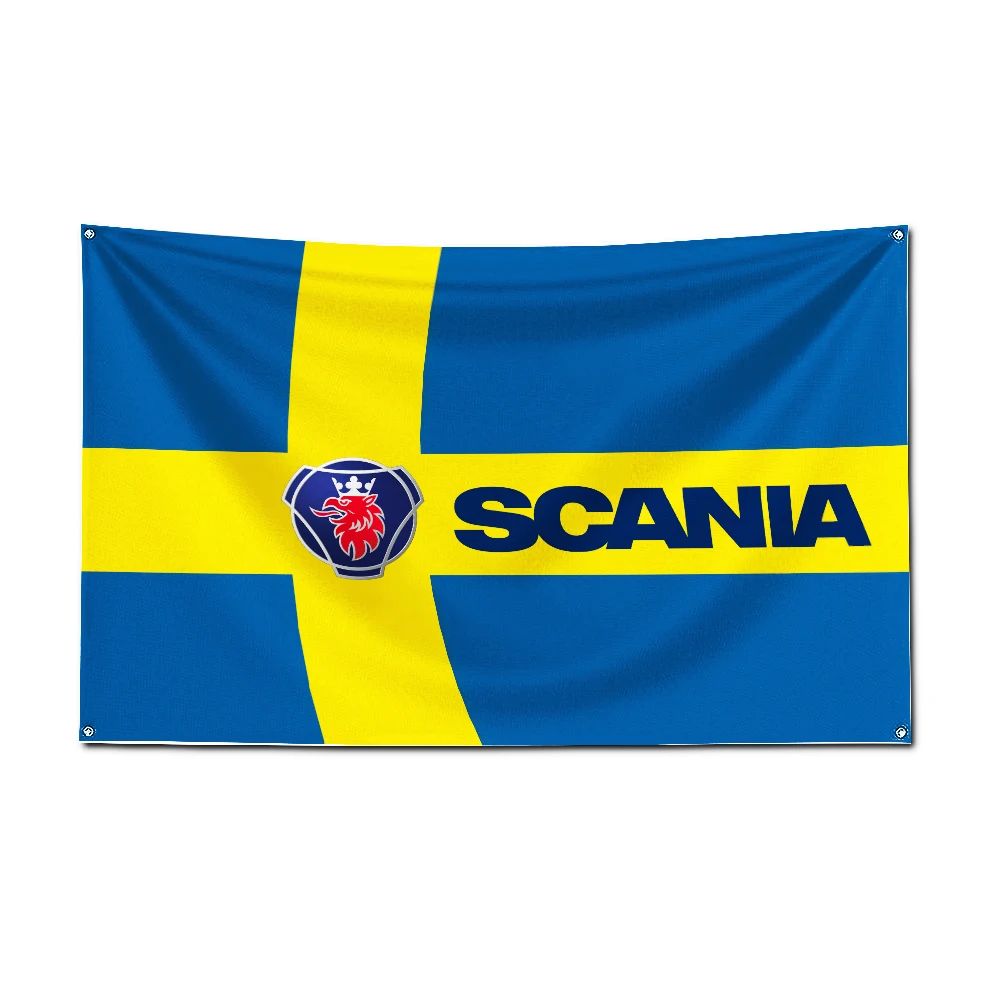 2024 Large Size Fashion S-Scanias Flag Polyester Printed Car Banner For Decor