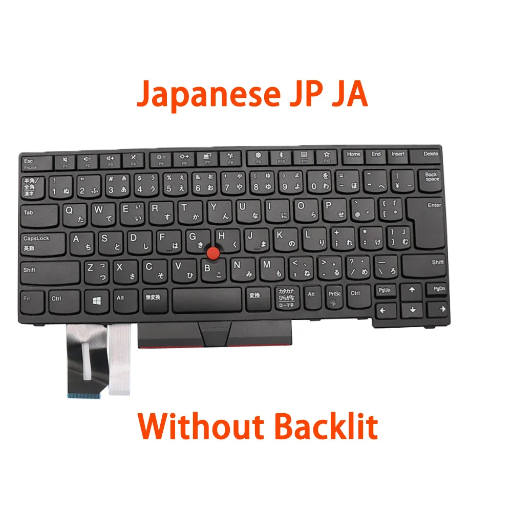 

JP UK Keyboard For Thinkpad E480 T480S E485 L480 L380 T490 E490 E495 L390 L490 T495 P43S Japanese United Kingdom Without Backlit