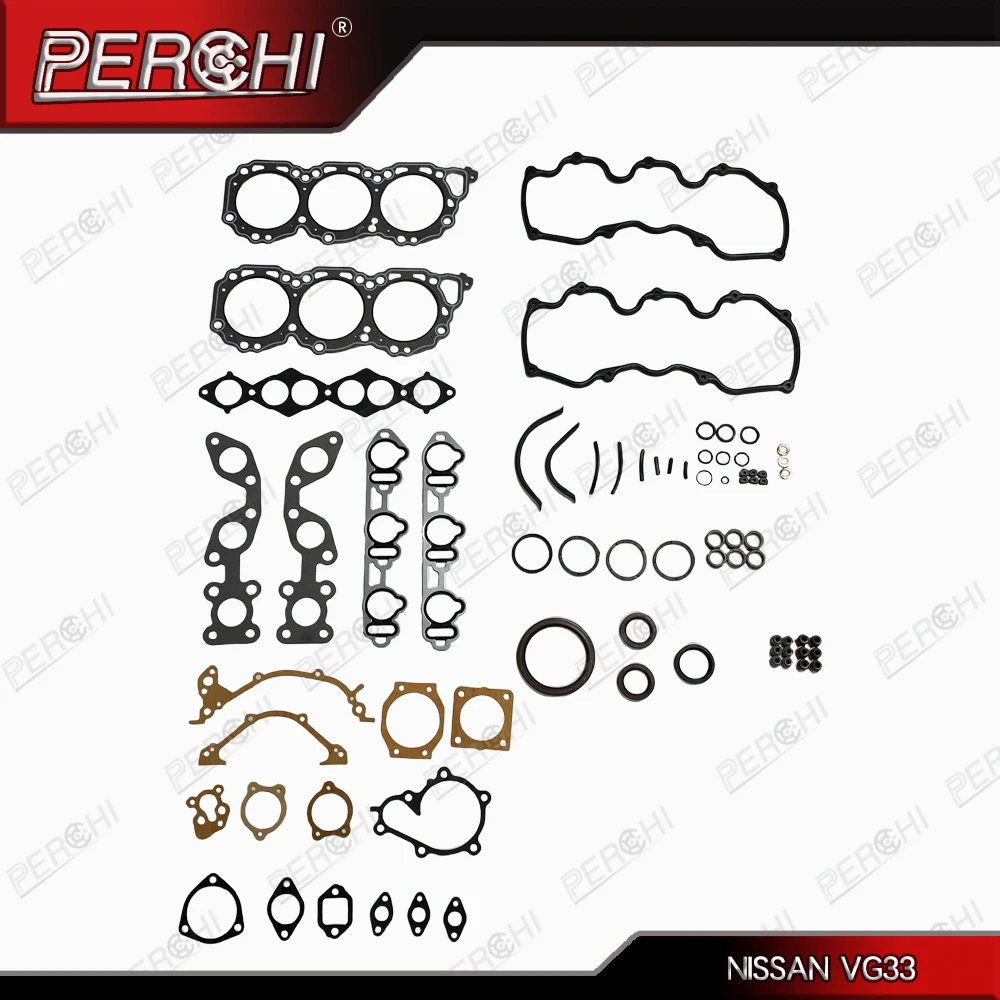 

For NISSAN VG33E/VG33 Engine Parts Cylinder Head Gasket Kit Full Set OEM：10101-0W026 10101-0W025