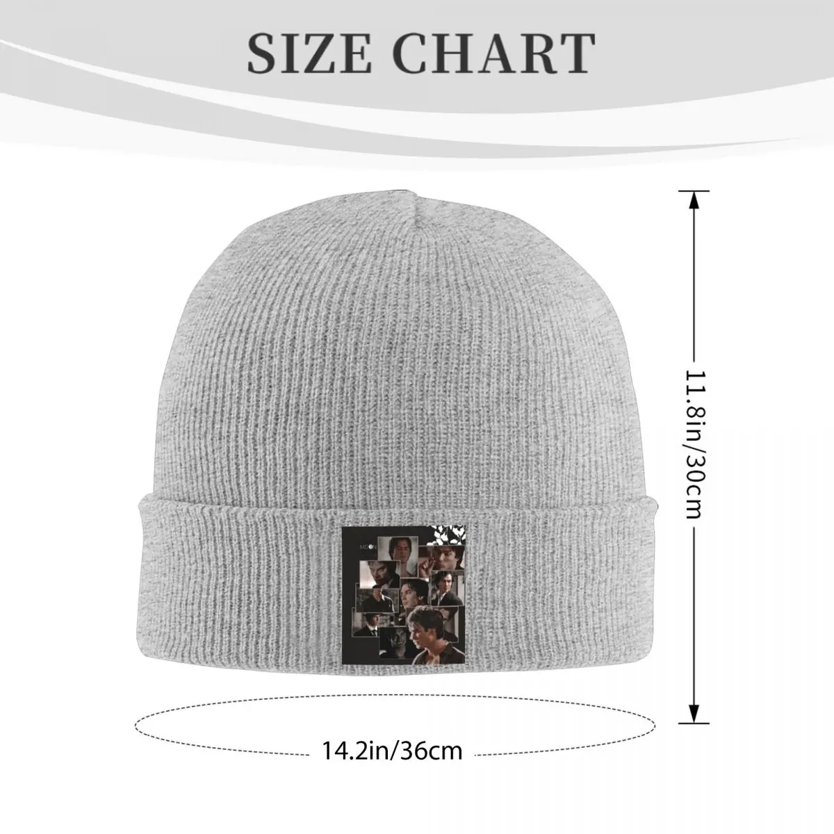 The Vampire Diaries Damon Salvatore Warm Knitted Cap Hip Hop Bonnet Hat Autumn Winter Outdoor Beanies Hats for Men Women Adult