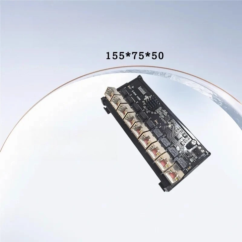 S-9HK 9ポート100Mカードケース工業用グレード水平カードスロットタイプイーサネットスイッチ高温および低温スプリッタ