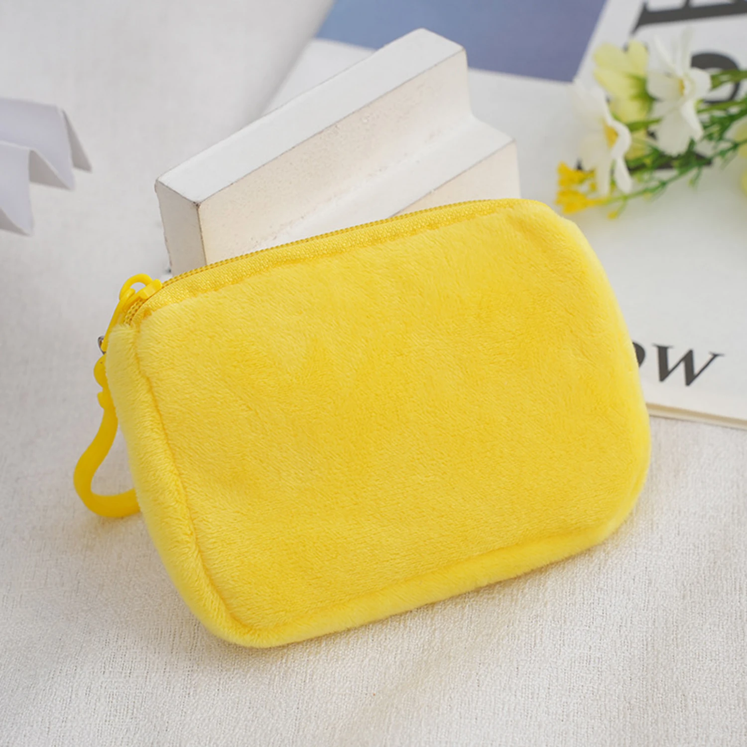 Solid Color DIY Coin Purse Zipper Mini Coin Key Bag Money Pocket Women Men Simple Coin Purse Small Wallet Kid Gift Pouch