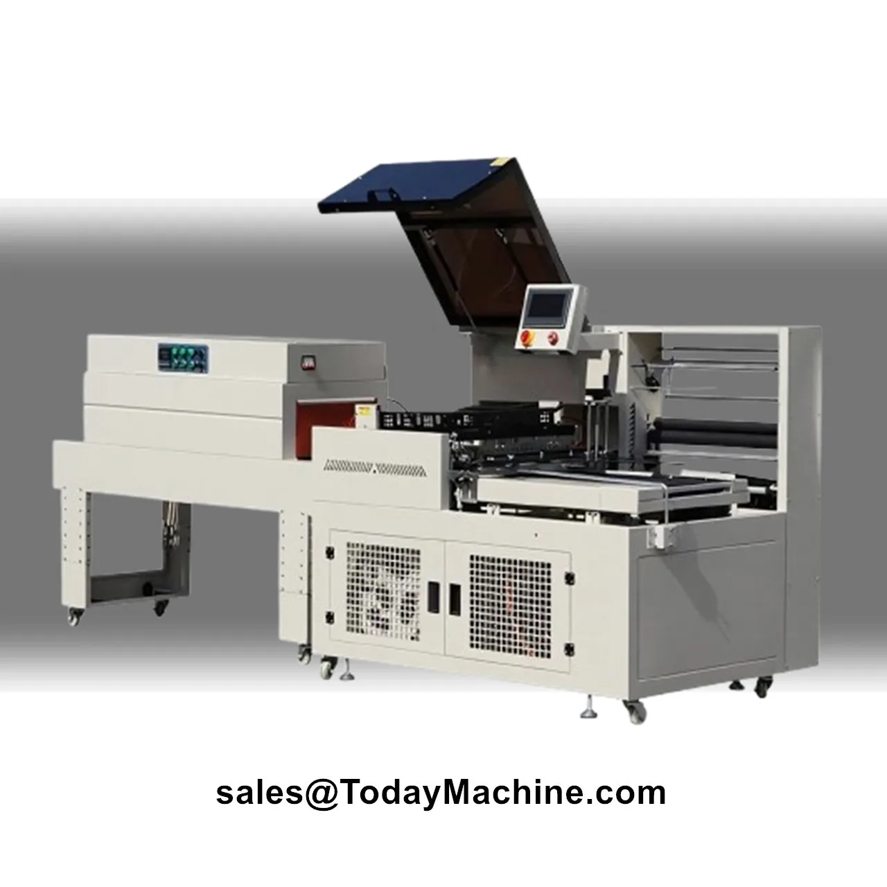 Automatic L Bar Sealer Heat Thermal Film Shrink Tunnel Wrapping Machine for Case Box