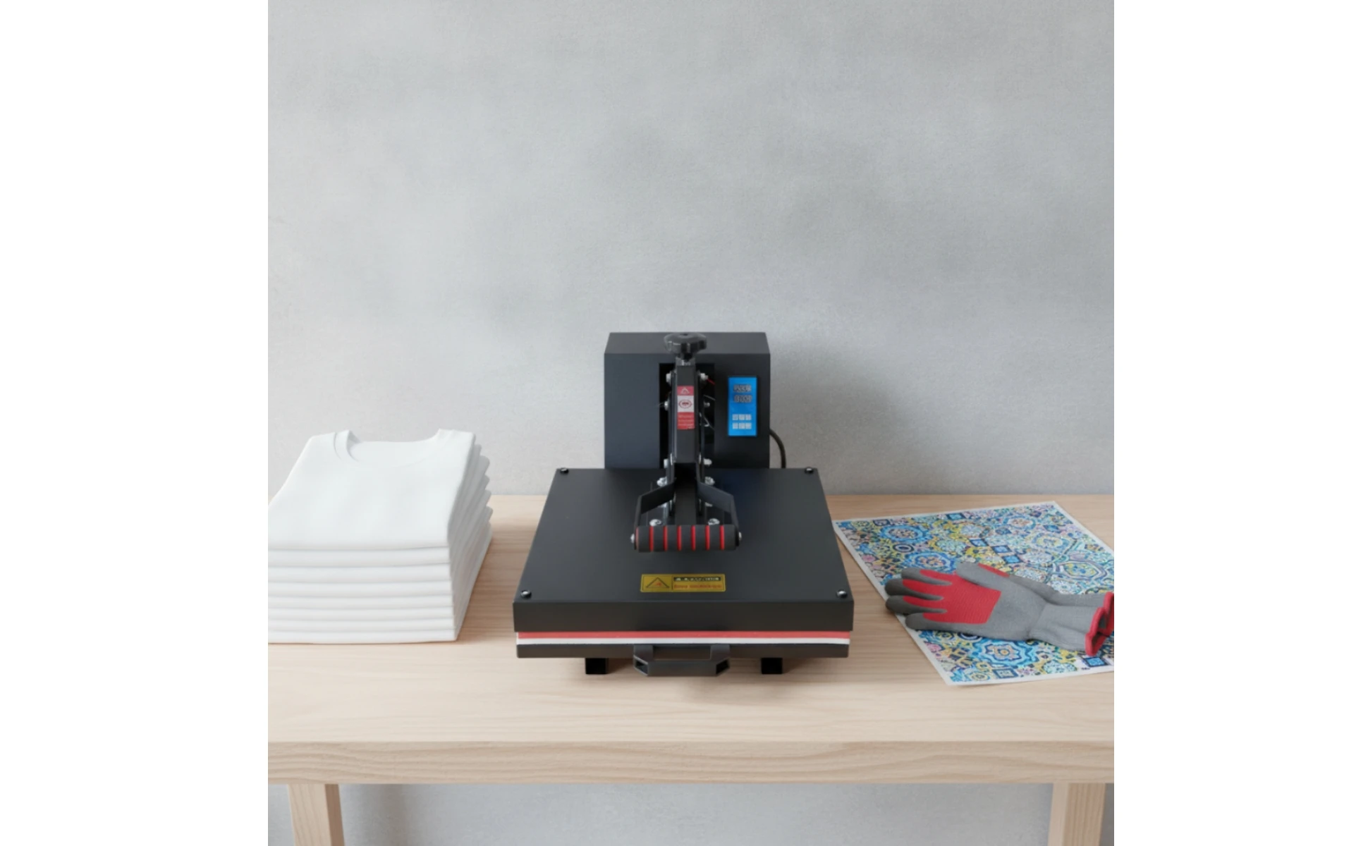 Heat Press Machine Pressure Adjustment Knob T Shirt Heat Press Craft Equipment Metal Frame Large Surface