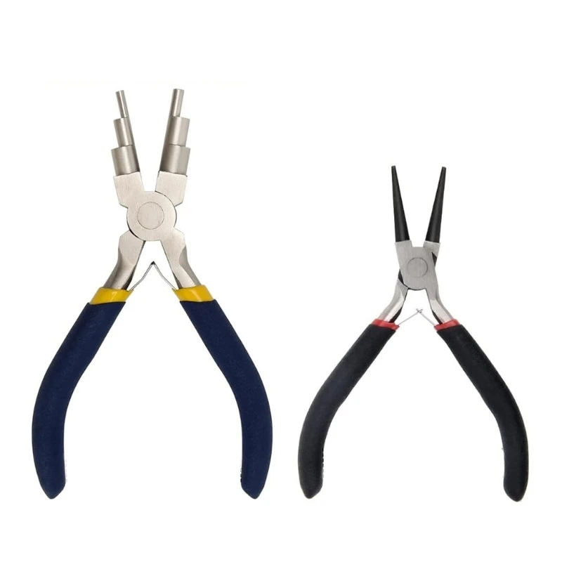 2Pcs Jewelry Making Pliers Practical Wire Wrapping Repair Tools Beading Supplies Necklace Bracelet Looping Pliers Dropship