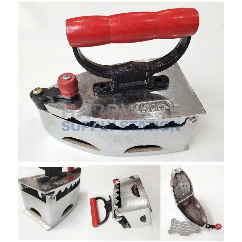 

1pc 707# Thickened Cast Charcoal Iron, Heat-Resistant Non-Electric, Special Tool with Wooden Handle for Africa