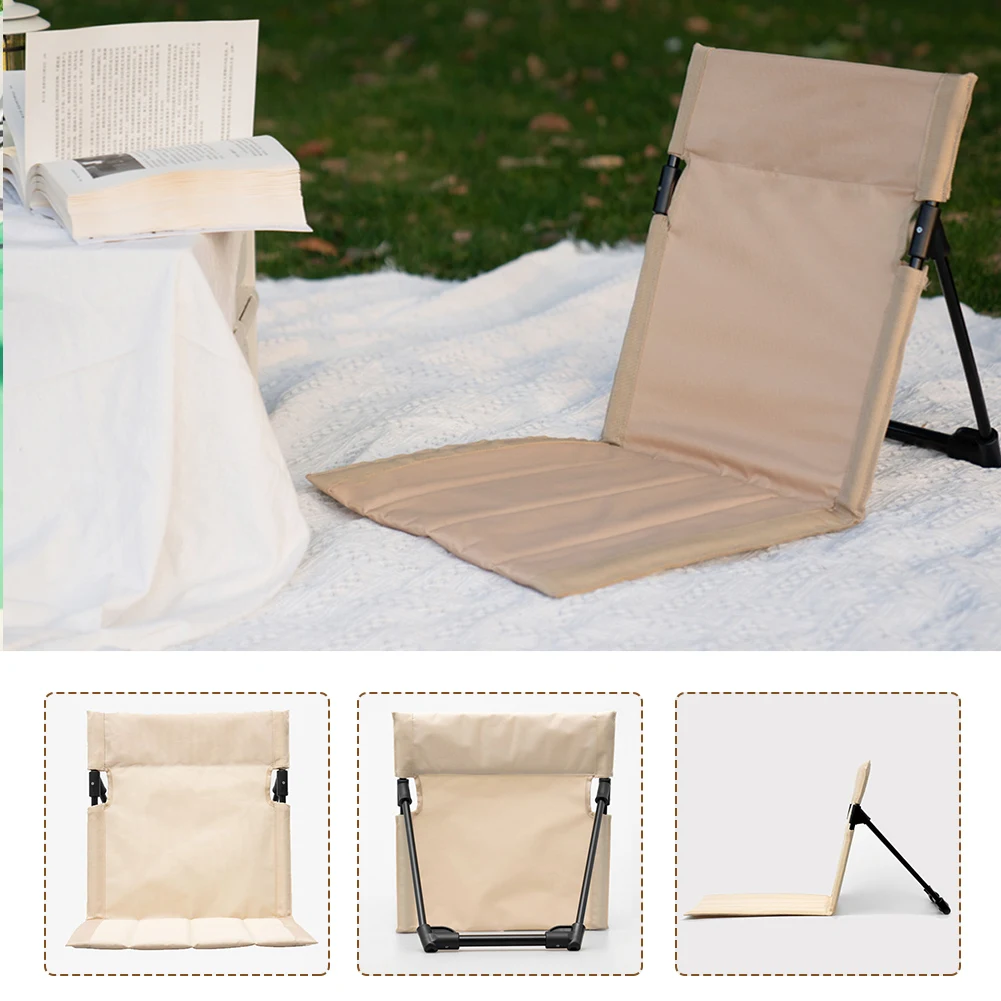 Foldable Camping Chair Ultralight Garden Park Lounger Chair Folding Beach Chair Backrest Chairs Outdoor Ground Relax Chair